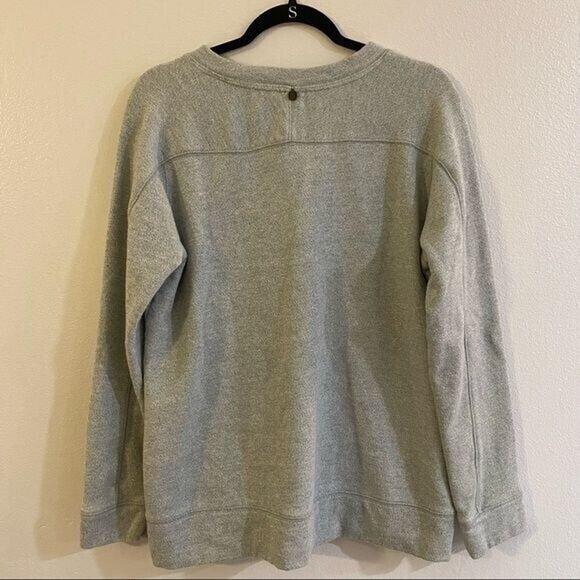 Soft Surroundings Large Top Sweatshirt Urban Chic Sage Green Comfy Soft Cotton - Picture 5 of 13